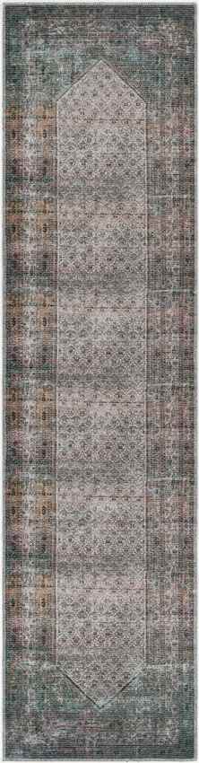 Hayri Traditional Washable Rug, Burnt Orange