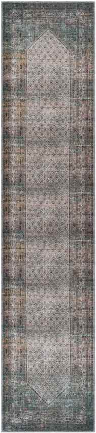 Hayri Traditional Washable Rug, Burnt Orange