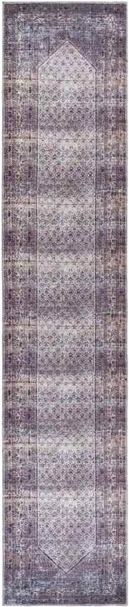 Hayri Traditional Washable Rug, Plum