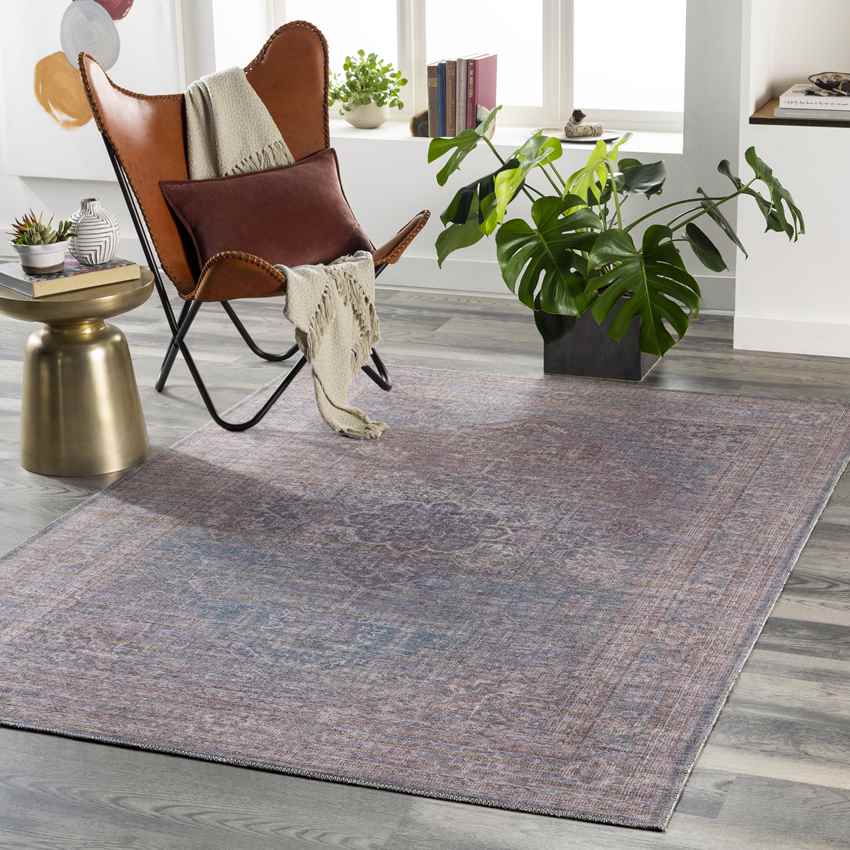 Russiaville Traditional Washable Rug, Brown