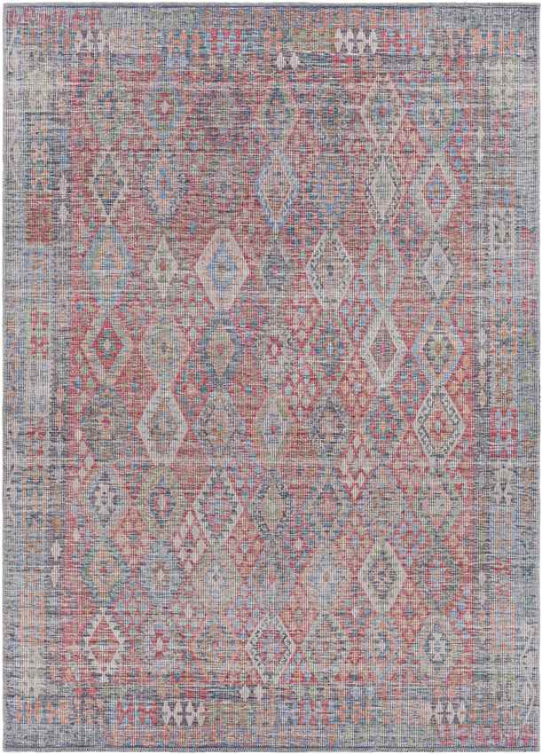 Michigantown Traditional Washable Rug, Burnt Orange