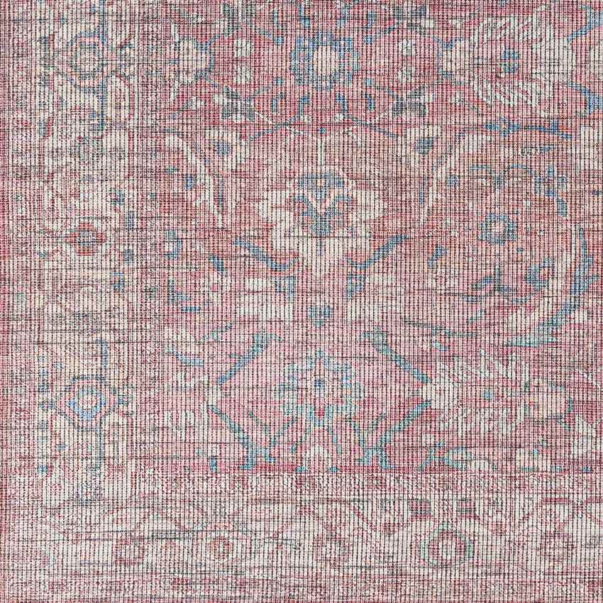 Milltown Traditional Washable Rug, Red