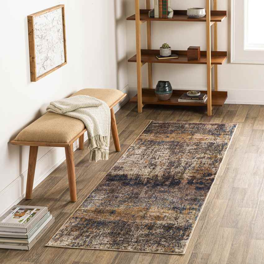 Trafalgar Modern Washable Rug, Chocolate