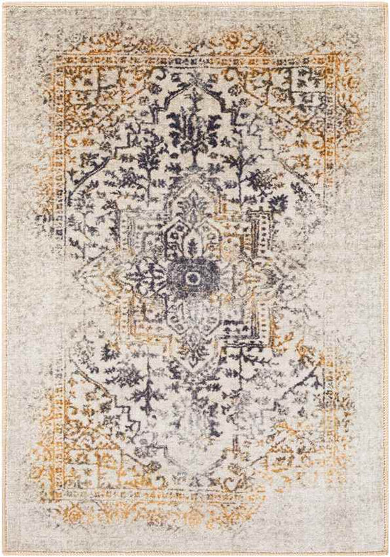 Universal Traditional Washable Rug, Cream