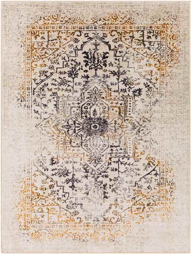 Universal Traditional Washable Rug, Cream