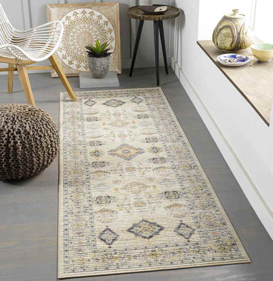 Park Forest Traditional Washable Rug, Beige