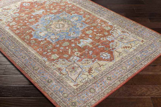 Park Ridge Traditional Washable Rug, Burnt Orange