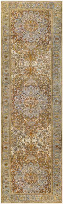 St Francisville Traditional Washable Rug, Camel