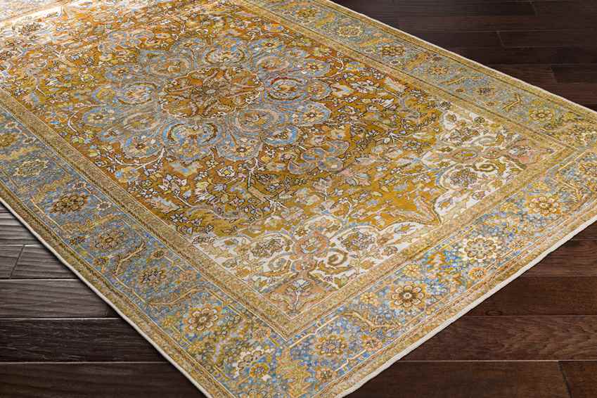 St Francisville Traditional Washable Rug, Camel