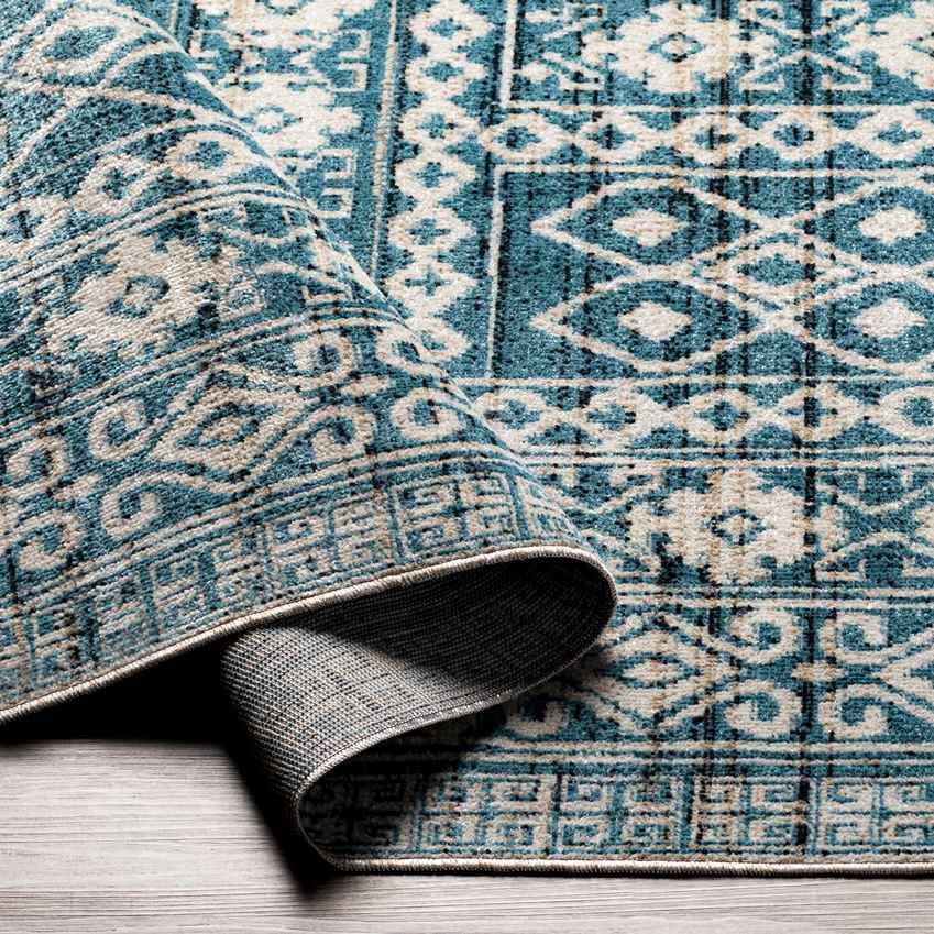 St Leon Global Washable Rug, Sky Blue