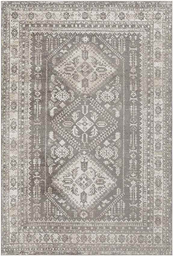 Salamonia Traditional Washable Rug, Dark Brown