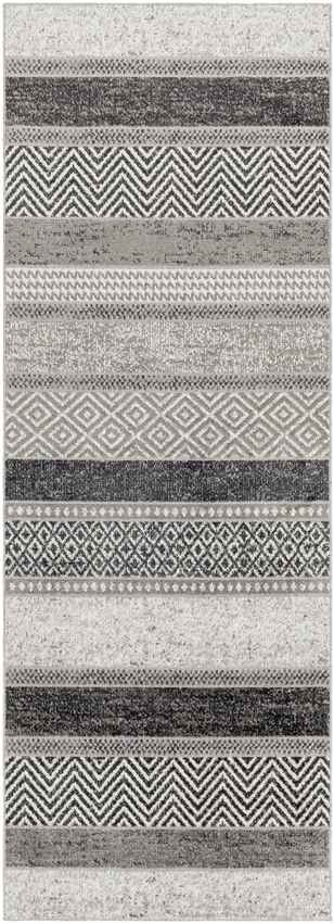 Sandborn Modern Washable Rug, Medium Gray