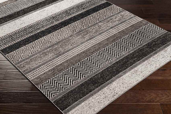 Sandborn Modern Washable Rug, Medium Gray