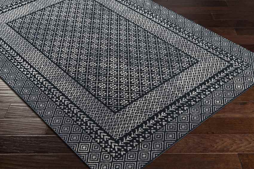 Schererville Traditional Washable Rug, Ink