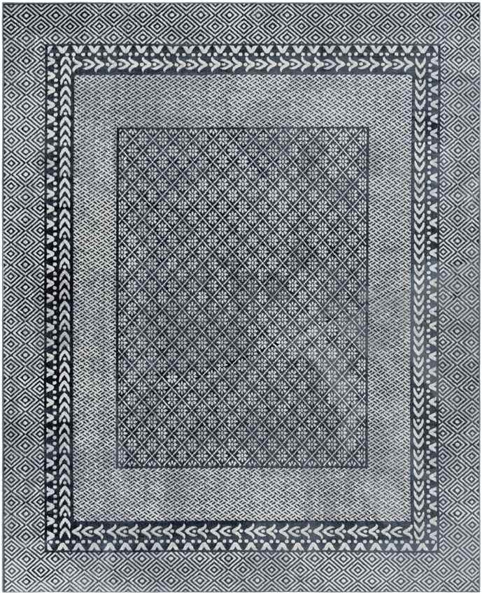 Schererville Traditional Washable Rug, Ink