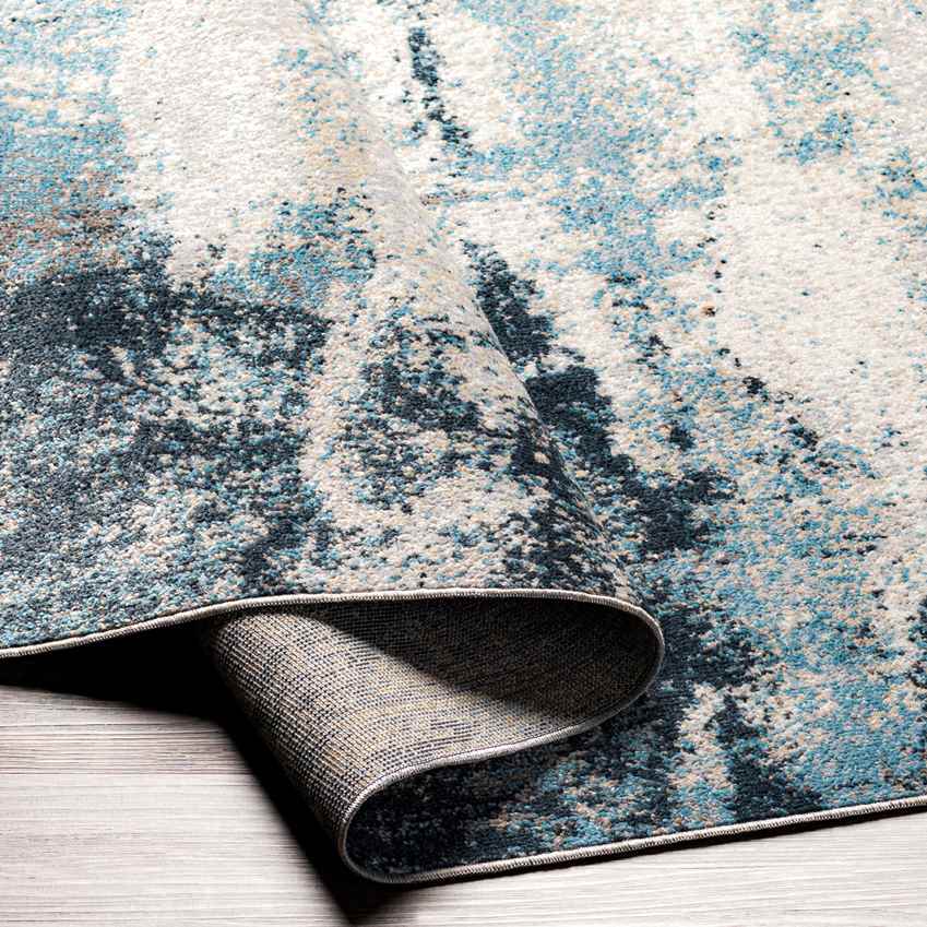 Shadeland Traditional Washable Rug, Denim