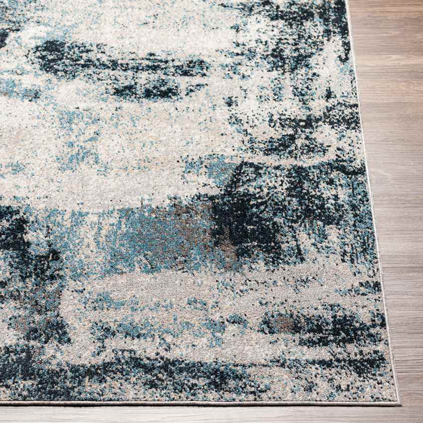 Shadeland Traditional Washable Rug, Denim