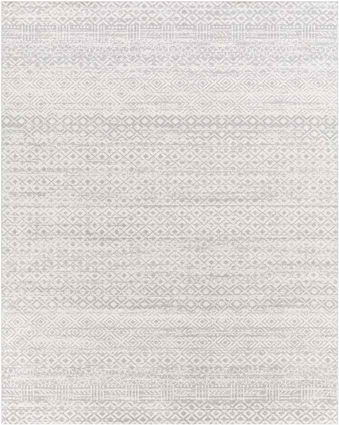 Waynetown Global Washable Rug, Light Gray