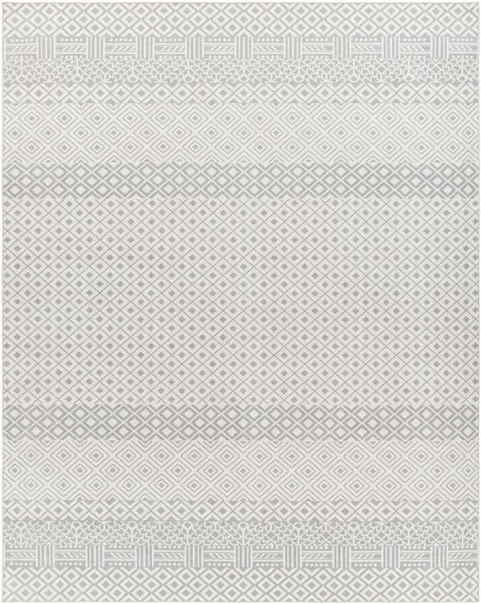 Waynetown Global Washable Rug, Gray