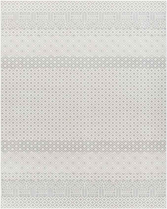 Waynetown Global Washable Rug, Gray