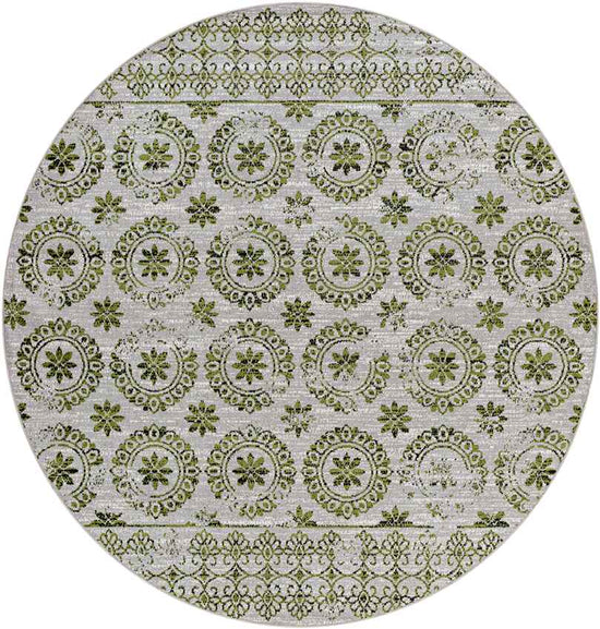 William Traditional Washable Rug, Sage