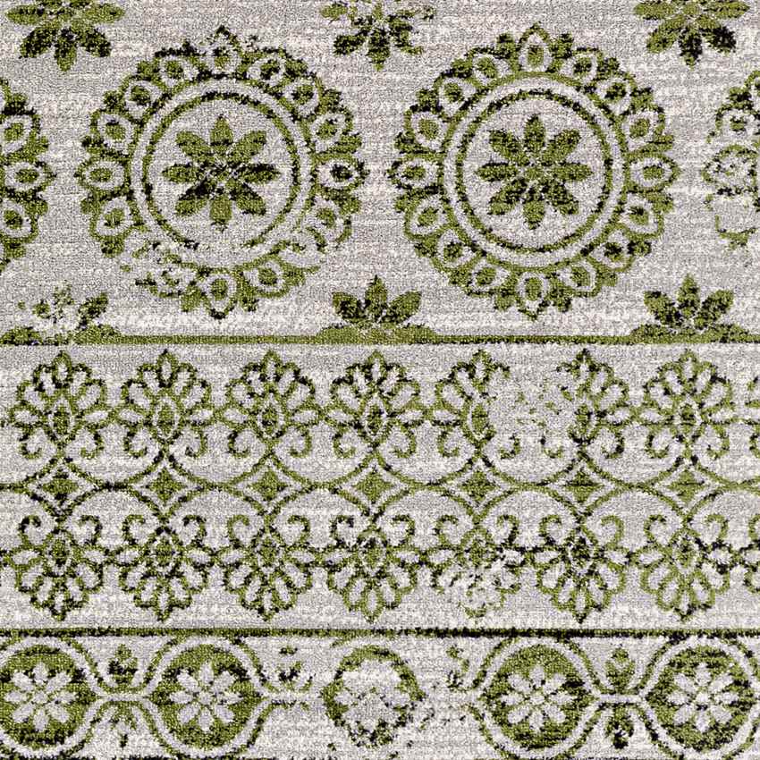 William Traditional Washable Rug, Sage