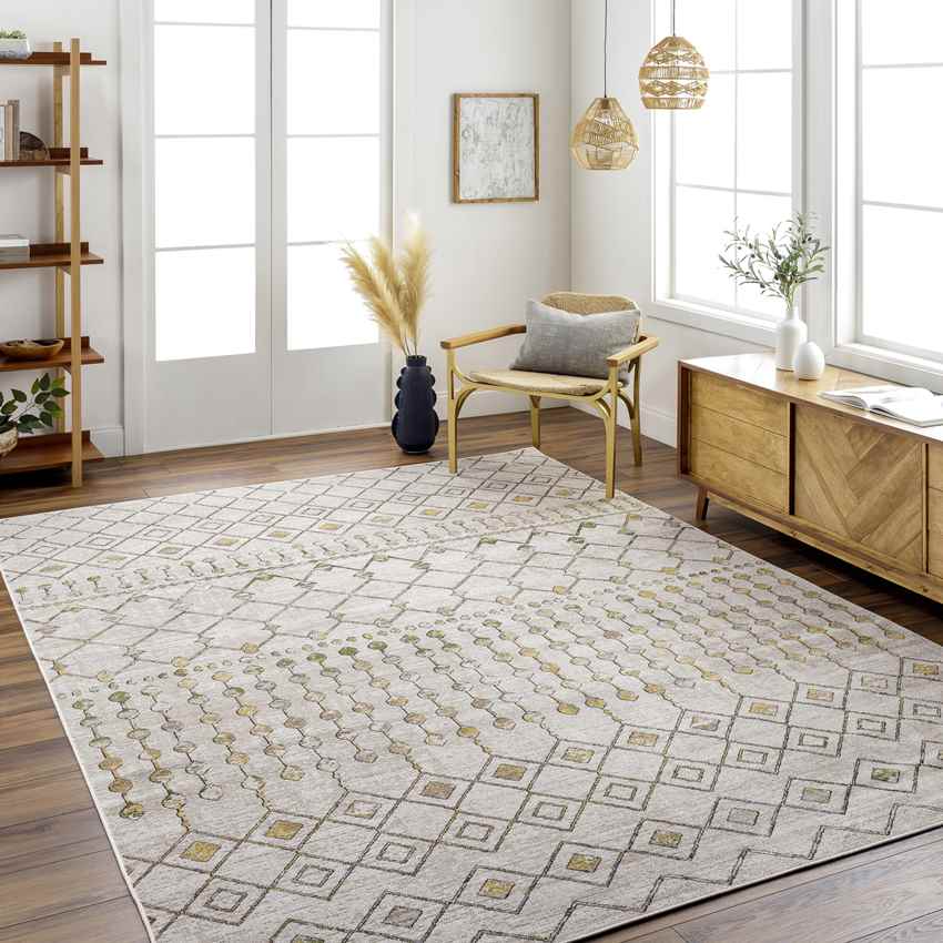 Mary Global Washable Rug, Mustard