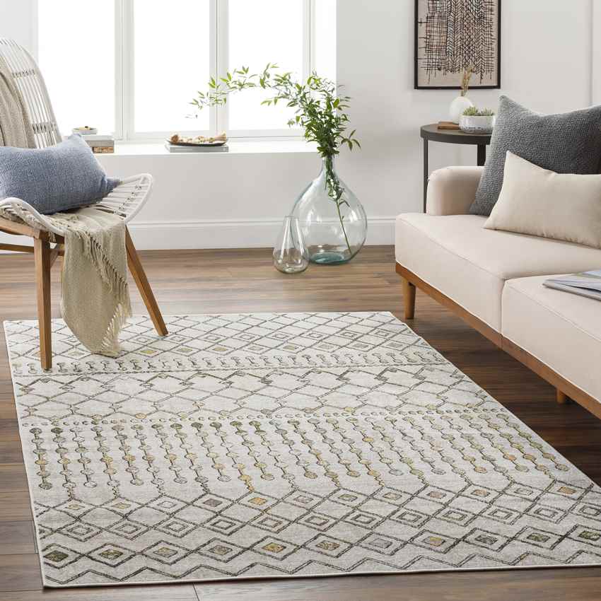 Mary Global Washable Rug, Mustard