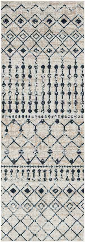 Mary Global Washable Rug, Ink Blue