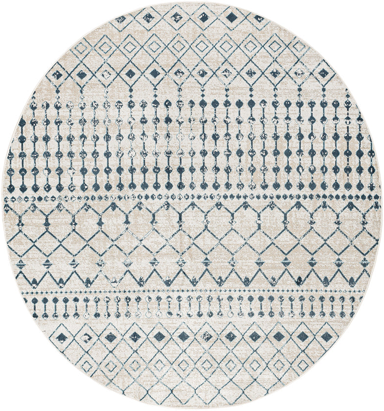 Mary Global Washable Rug, Ink Blue