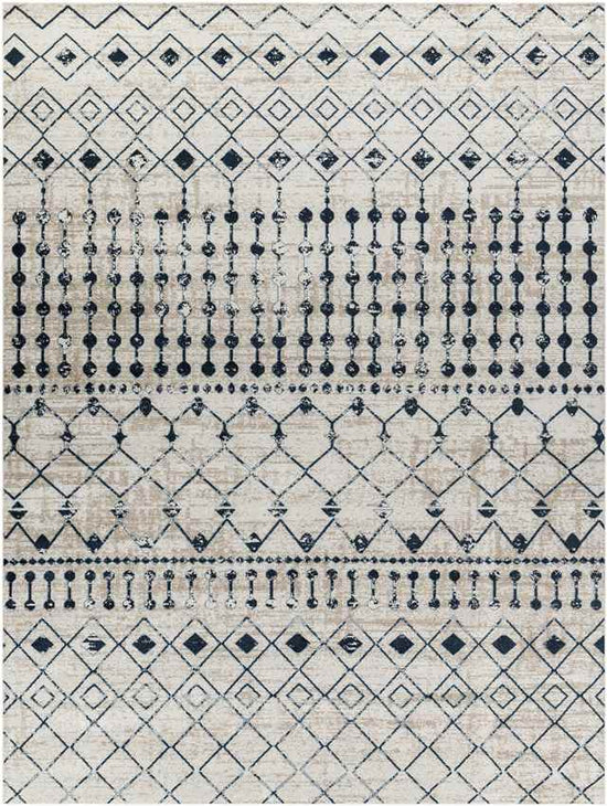 Mary Global Washable Rug, Ink Blue