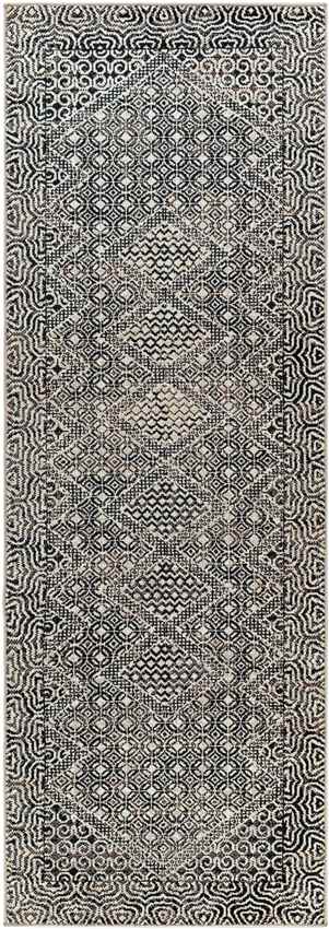 West Harrison Global Washable Rug, Black