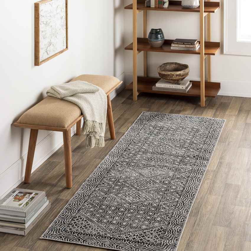 West Harrison Global Washable Rug, Gray