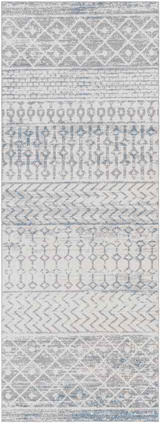 West Terre Haute Global Washable Rug, Medium Gray