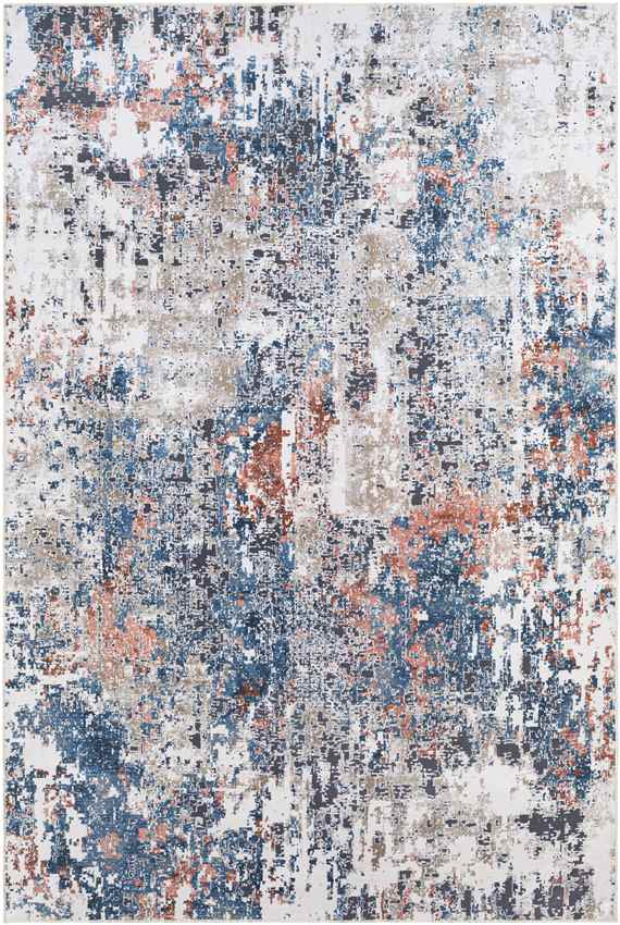 Sulphur Springs Modern Washable Rug, Pale Blue