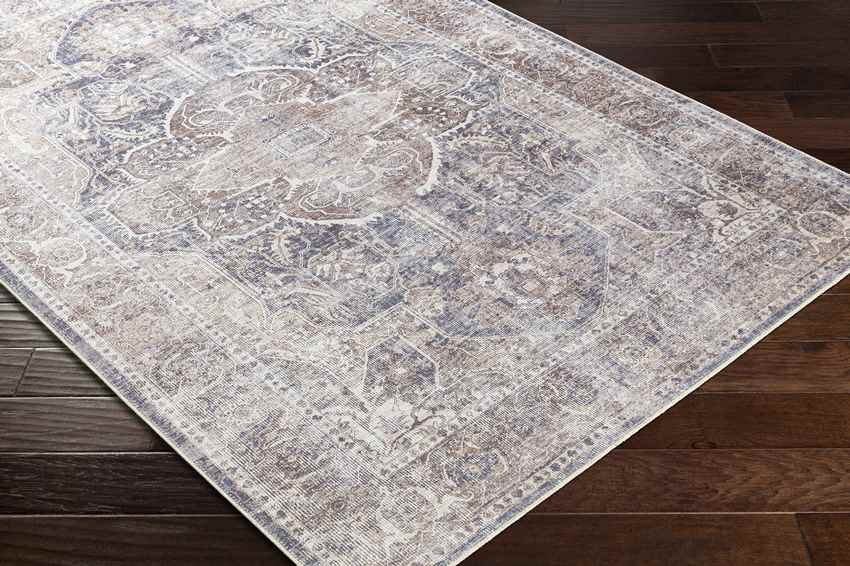 West Des Moines Traditional Washable Rug, Tan