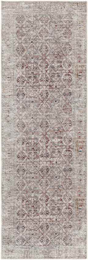 West Union Traditional Washable Rug, Rust