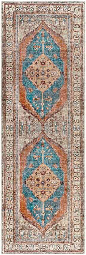 Westgate Traditional Washable Rug, Burnt Orange