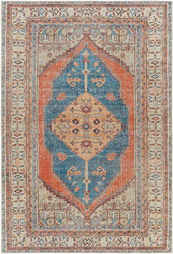 Westgate Traditional Washable Rug, Burnt Orange