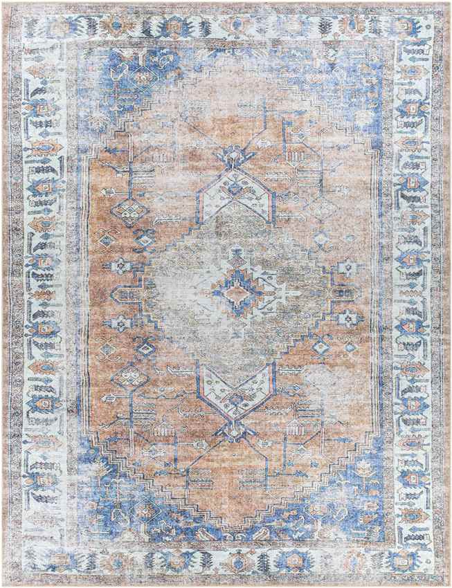 Westwood Traditional Washable Rug, Blue