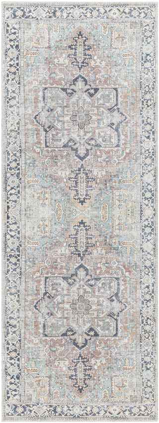 Kridia Traditional Washable Area Rug, Sage