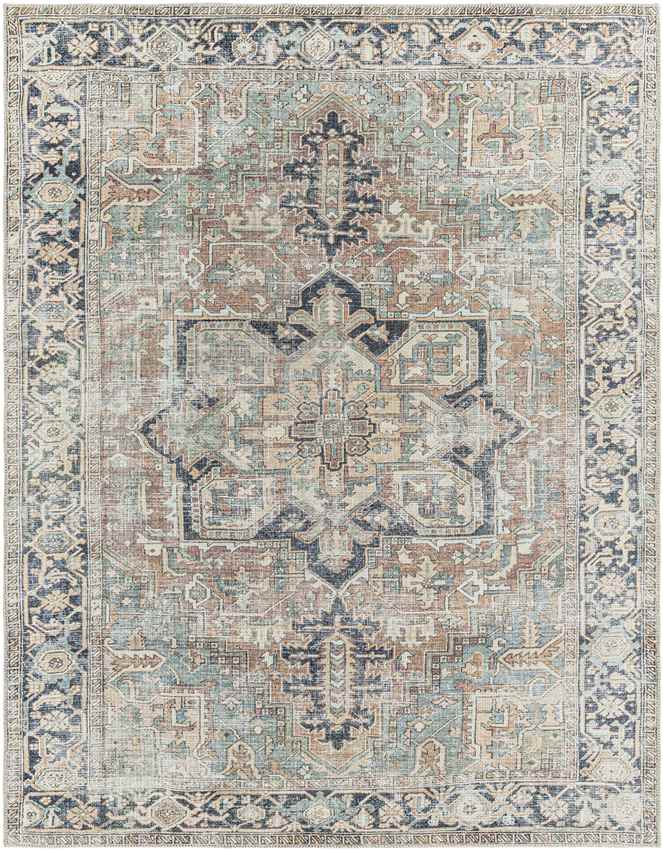 Kridia Traditional Washable Area Rug, Sage