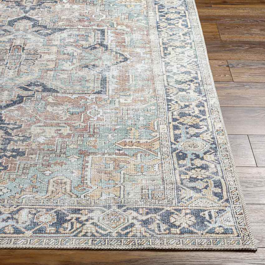 Kridia Traditional Washable Area Rug, Sage