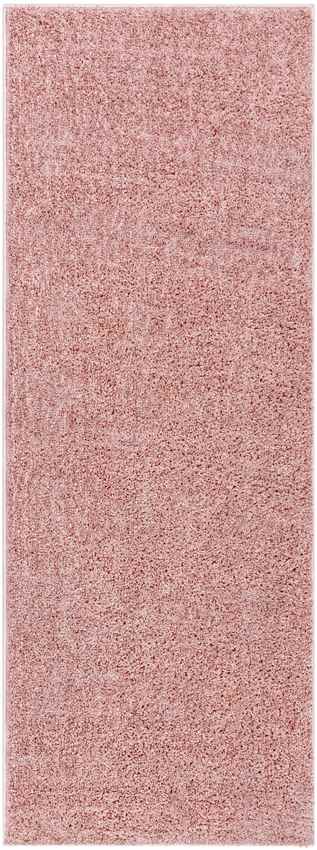 Richlawn Modern Washable Rug, Coral Pink