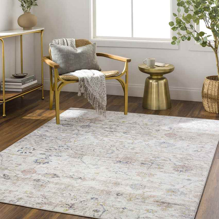 Van Horne Traditional Washable Rug, Ivory