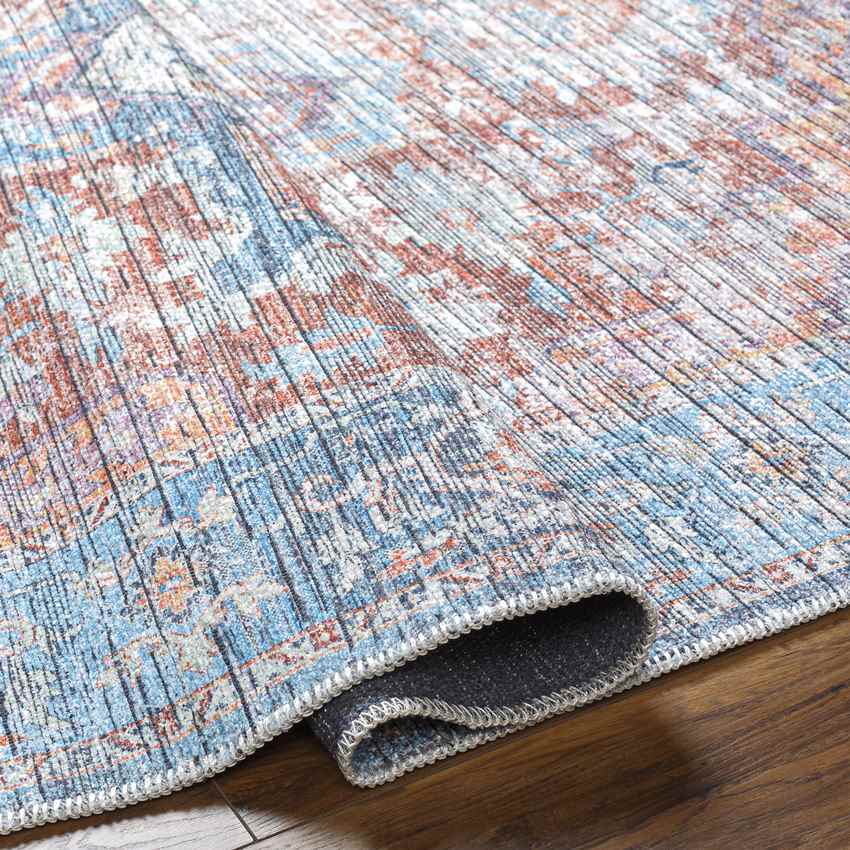 Varina Traditional Washable Rug, Teal