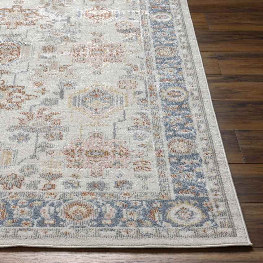 Wall Lake Traditional Washable Rug, Beige