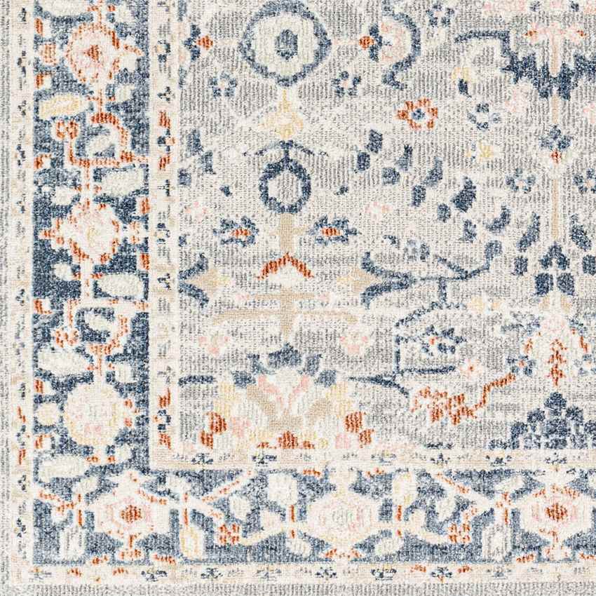 Webber Traditional Washable Rug, Pale Blue