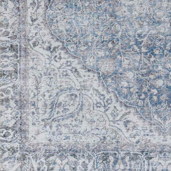 Waterville Traditional Washable Rug, Blue