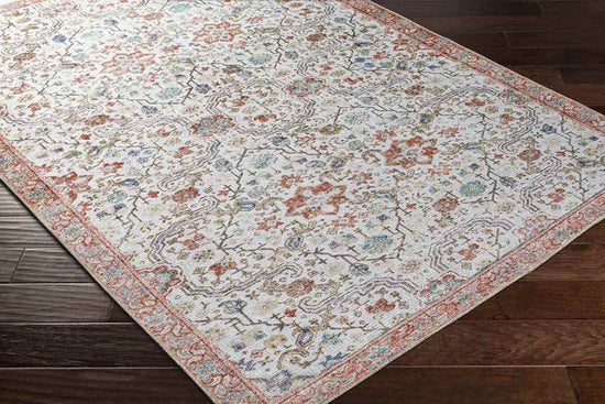 Waubonsie Traditional Washable Rug, Rust